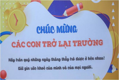 Thông báo về việc cho trẻ đi học trở lại