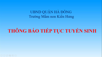 THÔNG BÁO